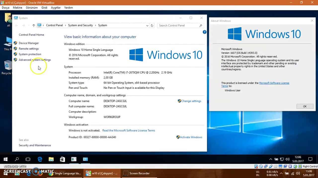 Windows 10 Single Language