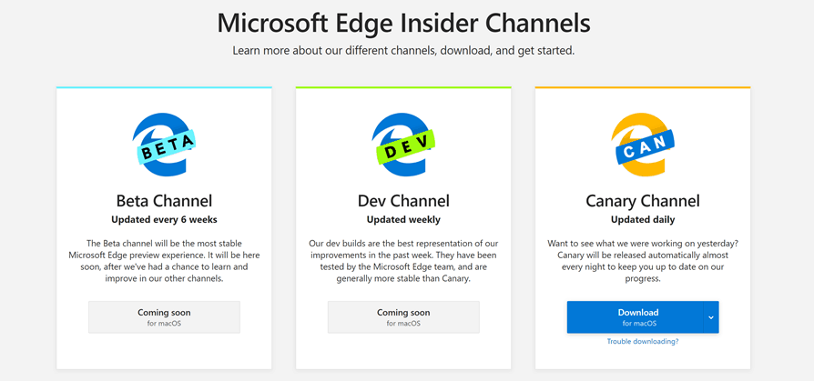 Microsoft Edge Insider - Kênh trải nghiệm dành cho Microsoft Edge mới