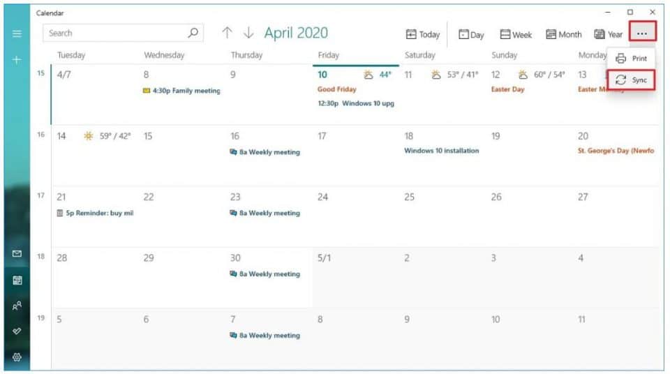 Quản lý lịch hiệu quả với Calendar trên Windows 10 - Hotromicrosoft