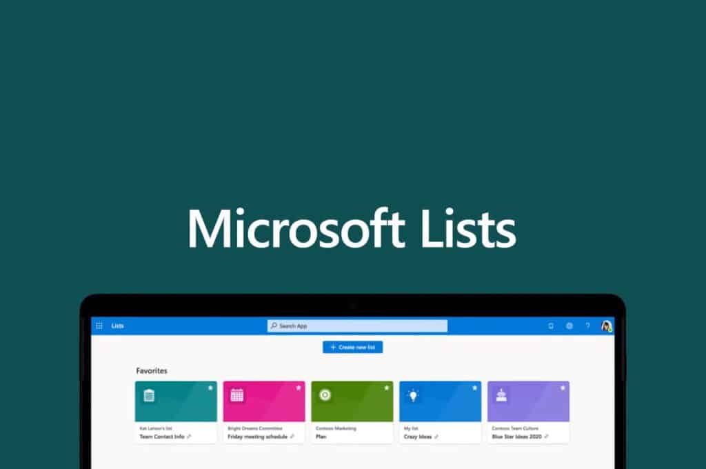 Lists trên Microsoft Teams