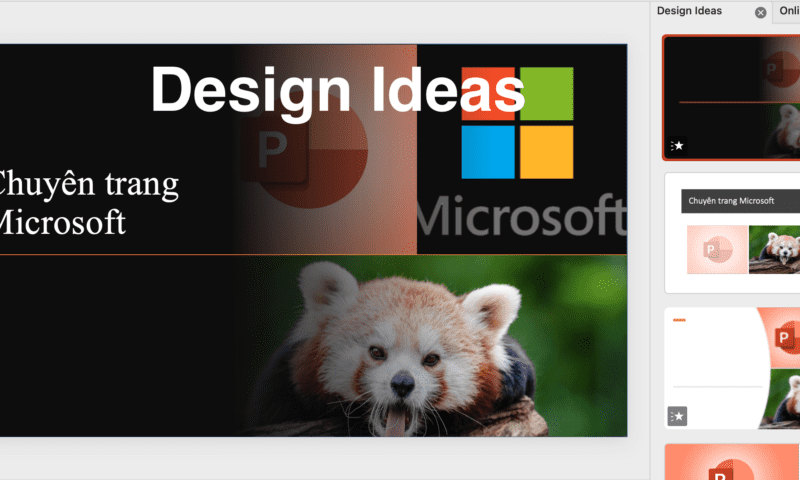 Design Ideas trong Microsoft 365 PowerPoint - Chuyên trang Microsoft