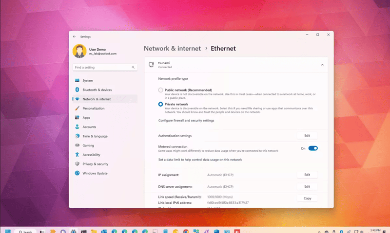 Thiết lập kết nối mạng tính phí trên Windows 11